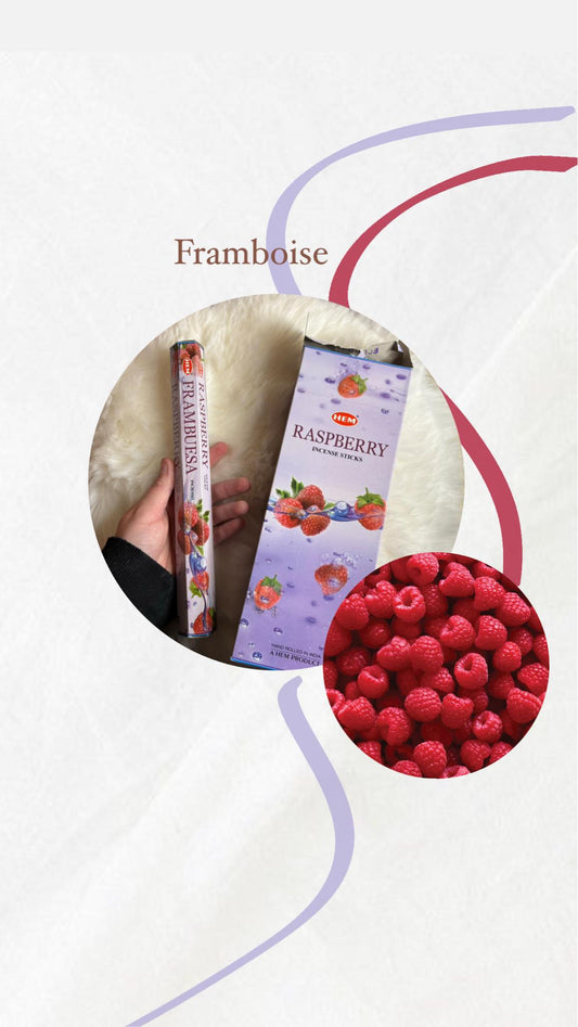 Encens framboise (boites de 20 batônnets)